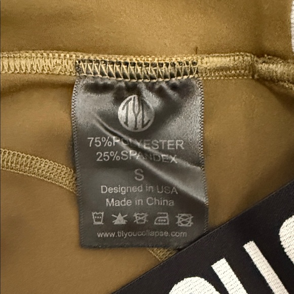 Til You Collapse Olive Green Leggings - Picture 6 of 6